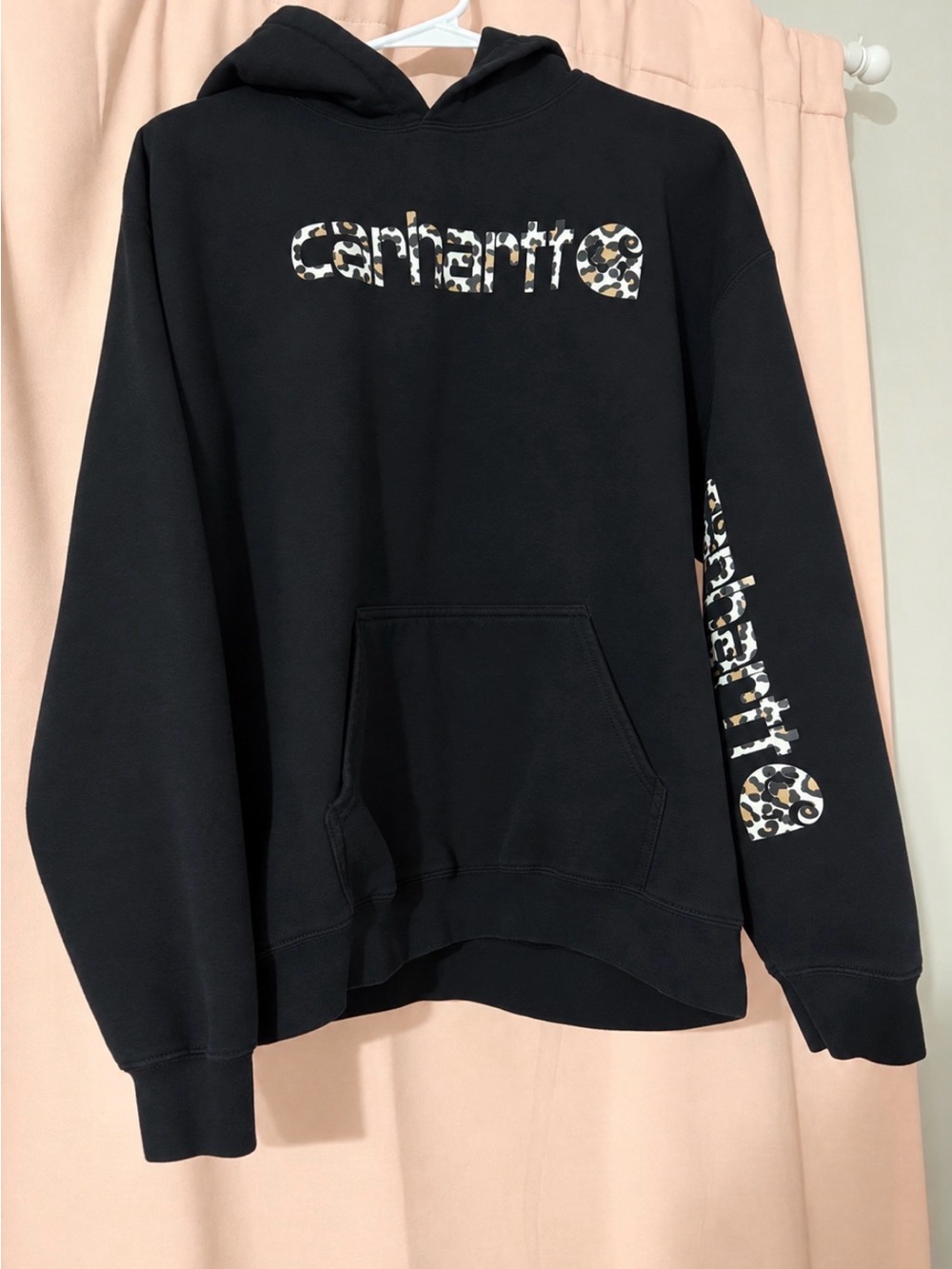 Carhartt cheetah print hoodie size large